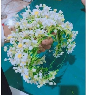 vòng đội đầu hoa cúc hoạ mi