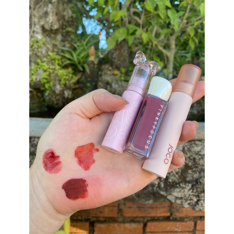 Combo 3 son ( 2 son tint lì+ 1son kem) tặng cọ+mask