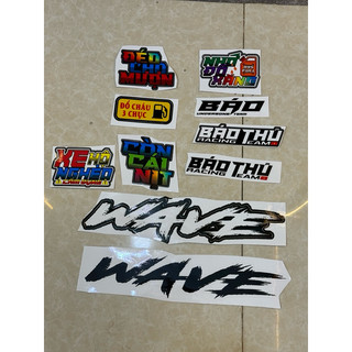 Tem dán sticker các mẫu dán trang trí xe máy