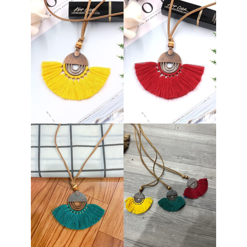 thanh lý dây chuyền boho, thổ cẩm