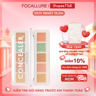 FOCALLURE Kem che khuyết điểm 5 màu độ che phủ cao không thấm nước lâu trôi 4.3g