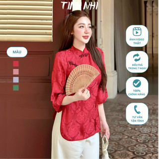 Pháp phục đi lễ cách tân chữ thọ TINH NHI mềm mại thoải mái dễ mặc PP87