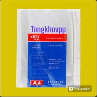 1 tập sơ mi lỗ Xifu/TCT 303 trung A4 ( 4 lạng)