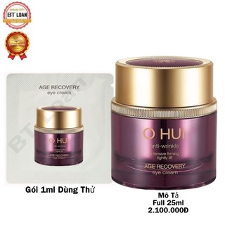 Combo 50 gói chống lão hóa vùng mắt cải thiện nếp nhăn Ohui Age Recovery Eye Cream Baby Collagen