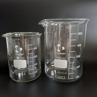 [DURAN- ĐỨC]Cốc đốt thuỷ tinh CỐC ĐONG CHIA VẠCH 1000ml 2000ml 3000ML