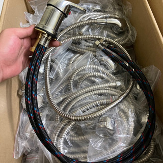 [free ship] Gật gù và vòi sen INOX dành cho bàn gội đầu