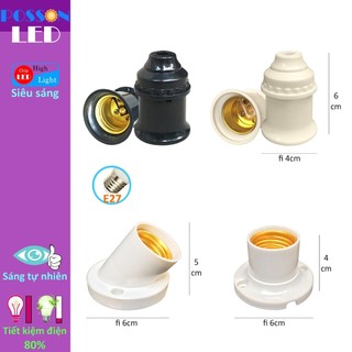 Sỉ 100 Đui đuôi chui đèn E27 bóng gắn tường 45 độ 90độ treo trang trí chống cháy chống vỡ LH-AHx