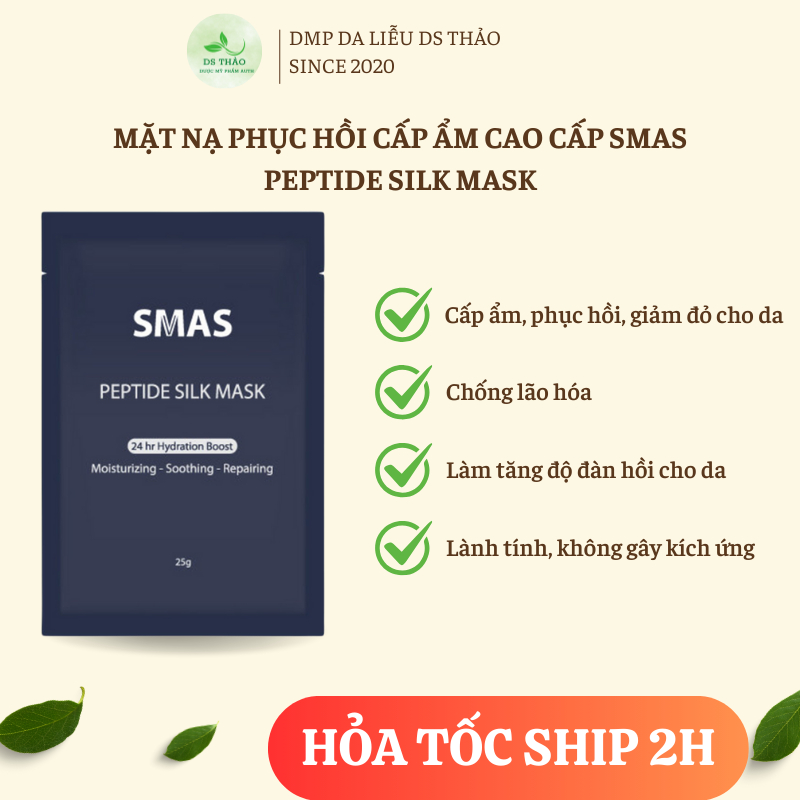 Mặt Nạ Phục Hồi Cấp Ẩm Cao Cấp Smas Peptide Silk Mask