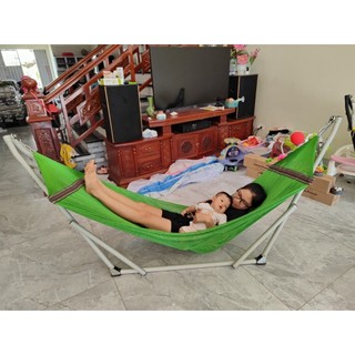 Võng xếp sơn người lớn phi 32+Lưới( Ảnh thật)- Hàng Việt Nam Xuất Khẩu