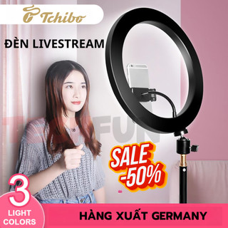 Đèn Livestream Kèm Chân Đỡ 1m5 Chính Hãng Tchibo, Đèn Livestream 3 Chế Độ Màu Có Giá Đỡ Điện Thoại, Nhập Khẩu Mới 100%