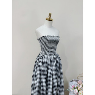 [HÀNG LOẠI 1] Đầm cotton kẻ thô dáng dài  𝐌𝐀𝐈𝐋𝐘 𝐃𝐑𝐄𝐒𝐒 - 𝐀𝐒𝐇𝐘𝐋𝐄𝐘
