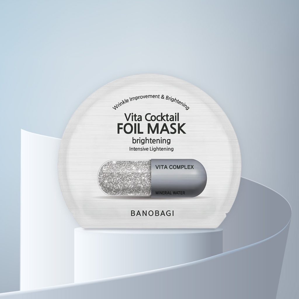 Mặt Nạ Thiếc BANOBAGI Gấp Đôi Dưỡng Chất Vita Cocktail Brightening Foil Mask Giúp Dưỡng Trắng Da 30ml