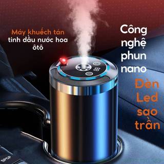 Máy khuếch tán tinh dầu ô tô cao cấp máy phun sương khử mùi tạo độ ẩm ô tô có đèn led sao trần ô tô trang trí sang trọng