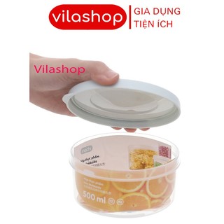 Hộp Thực Phẩm, 6 Size Hộp Nhựa Hình Tròn Cao Cấp Không Mùi, Sử Dụng An Toàn Trong Lò Vi Sóng