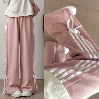 Quần 3 SỌC NƠ thể thao nam nữ ống rộng unisex, quần suông nữ form rộng thụng GENZ