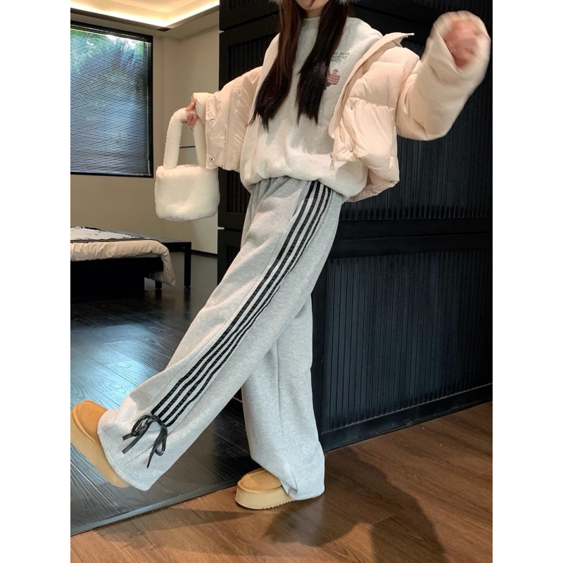 Quần 3 SỌC NƠ thể thao nam nữ ống rộng unisex, quần suông nữ form rộng thụng GENZ | BigBuy360 - bigbuy360.vn