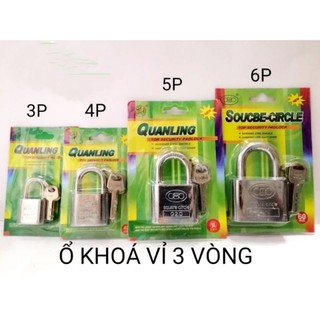 (GIÁ HỦY DIỆT) Ổ KHÓA CHỐNG CẮT 60MM 3 VÒNG