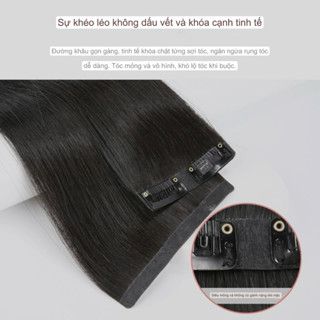  Kẹp phím tóc thật dùng được lâu ,uốn xoăn tạo kiểu được 