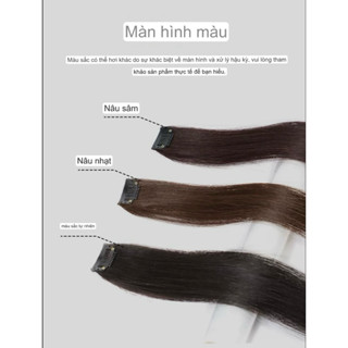 Tóc  thật 1 kẹp phím mini tự nối tại nhà nhiều chiều dài khác nhau