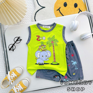 BL010 (8-26kg) BỘ BA LỖ THUN LẠNH MINKYMOM CHO BÉ
