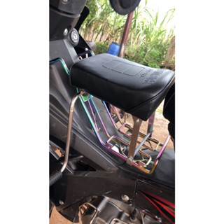 Ghế Đi Xe Máy Cho Bé - Ghế Inox Đi Xe Máy