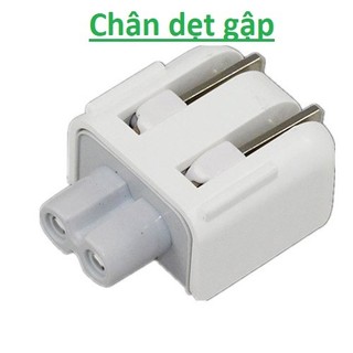 Đầu chuyển 2 chấu cho củ sạc tablet ipad macbook chân tròn-Chuẩn chân cắm Châu Âu UK