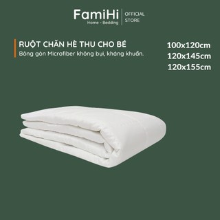 Ruột chăn hè thu baby 100x120 120x145 120x155cm FamiHi, ruột chăn microfiber không bụi, kháng khuẩn, an toàn cho bé.