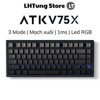 [SẴN GIAO NGAY] Bàn phím cơ không dây VXE ATK V75X | Nhôm CNC | Hotswap | 1ms | RGB
