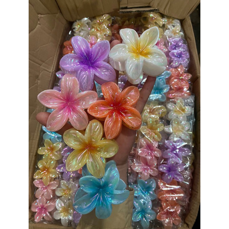 KẸP TÓC HOA SỨ SỮA HOLOGRAM CỰC IU💗✨