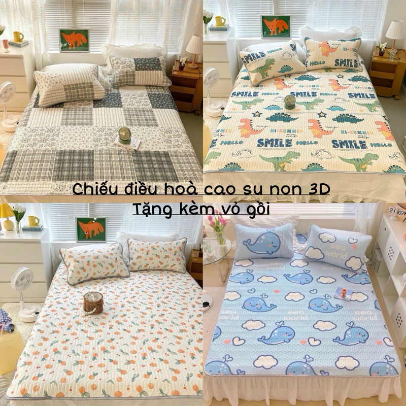 CHIẾU ĐIỀU HOÀ TENCEL LATEX HOẠ TIẾT 3D, 5D ĐỦ SIZE