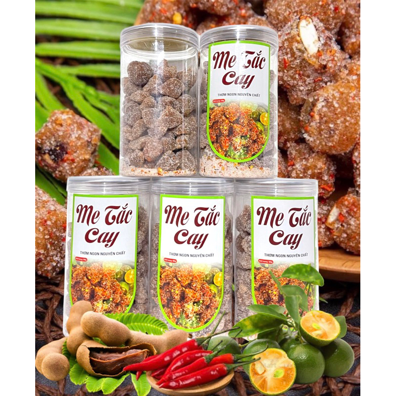 Kẹo me cay- Kẹo me tắc cay - Chua chua ngọt ngọt, siêu ngon - Hộp 500g