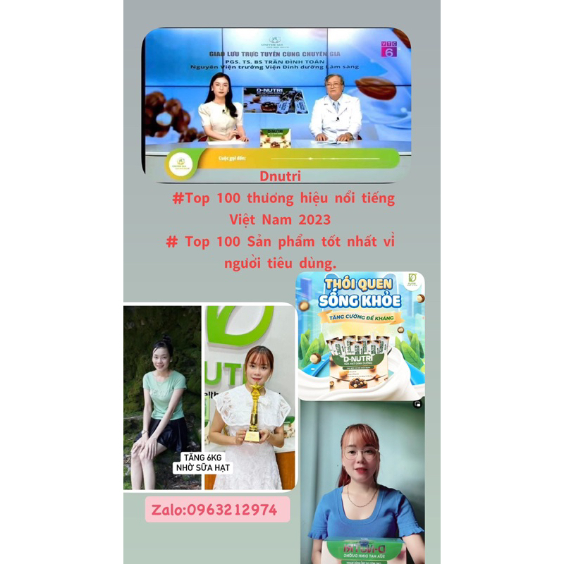 DNUTRI -TĂNG CÂN CÙNG SỮA HẠT