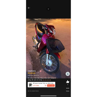 Combo Rổ + Pat wave Honda Thailand 3 lỗ ( Rs , wave @ 2006-2016 )