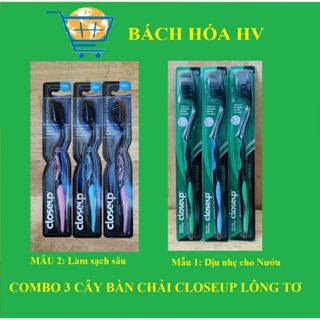 COMBO 3 Bàn chải đánh răng CLOSEUP lông tơ - BACH HOA HV