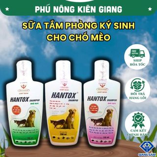 Sữa tắm ve, rận chó mèo - hantox shampoo 200ml