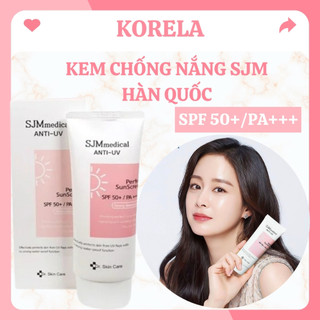 Kem chống nắng Hàn Quốc SJM 60ml chống nắng,nước nâng tone da dành cho da khô da thường KORELA KCN01