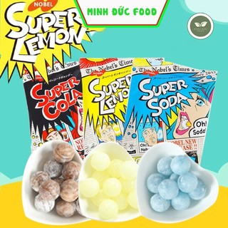 Kẹo Siêu Chua Mix 3 Vị Super Soda Cola Lemon, Kẹo siêu chua đủ vị nội địa Nhật Bản, hương vị độc đáo