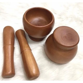 Bộ cối và chày bằng gỗ(Có bán chày lẻ)