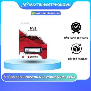 Ổ CỨNG SSD KINGSTON NV2 250GB NVME M.2 2280 PCIE GEN 4X4 (ĐỌC 3500MB/S - GHI 2100MB/S)