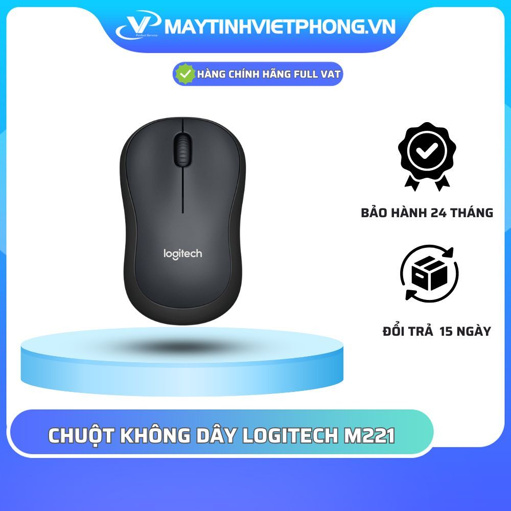 [FULL VAT] CHUỘT KHÔNG DÂY LOGITECH M221 ĐEN