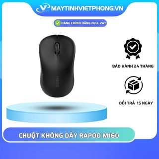 CHUỘT KHÔNG DÂY RAPOO M160 SILENT MULTIMODE ĐEN 