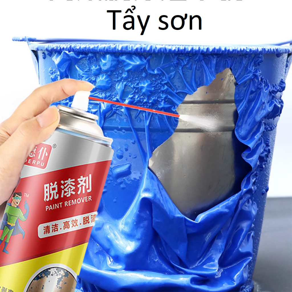 Tẩy sơn đa năng trên kim loại, nhựa, gỗ, kính. Dung dịch tẩy sơn xe máy. Chất tẩy sơn tĩnh điện, atm