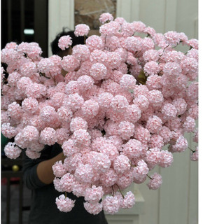 Hoa giả/ tú cầu ong 1 cành 5 bông dài 55 cm _ hàng loại 1