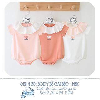 Bộ body cộc cho bé trai bé gái hãng goodmama