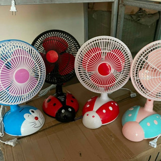Quạt cắm điện Quạt để bàn hình thú nhỏ gọn xoay 180 độ 2 tốc độ gió cực mát