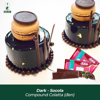 1kg sô cô la màu đen cacao chocolate colatta compound nhập khẩu indonesia
