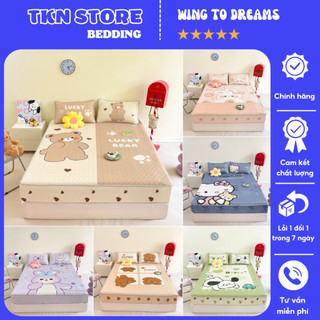 Chiếu điều hoà cao su 5D bo chun Latex chất liệu mềm mại siêu mát , Chiếu cao su bo chun Disney loại 1 dày dặn mới 2024