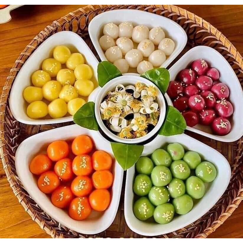 Combo 5 Bột Màu Xôi Ngũ Sắc, nấu xôi, làm bánh trôi lên màu đẹp