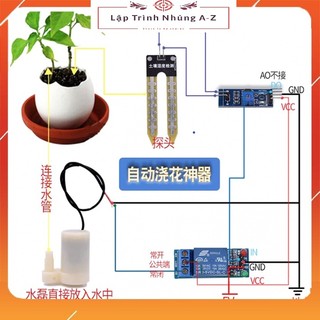 [Lập Trình Nhúng A-Z] Bộ DIY Máy Bơm Tưới Cây Tự Động