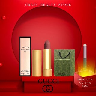 Son Gucci 3.5g-son lì Gucci-Gucci Rouge a Levres Voile Mat Lipstick son thỏi lì Gucci
